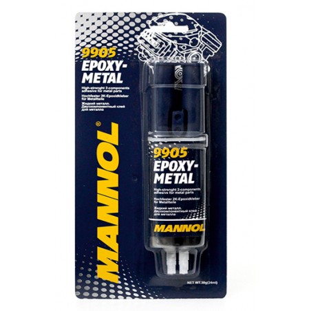 MANNOL EPOXY-METAL - DWUSKŁADNIKOWY KLEJ DO METALU 30G (9905) (144)