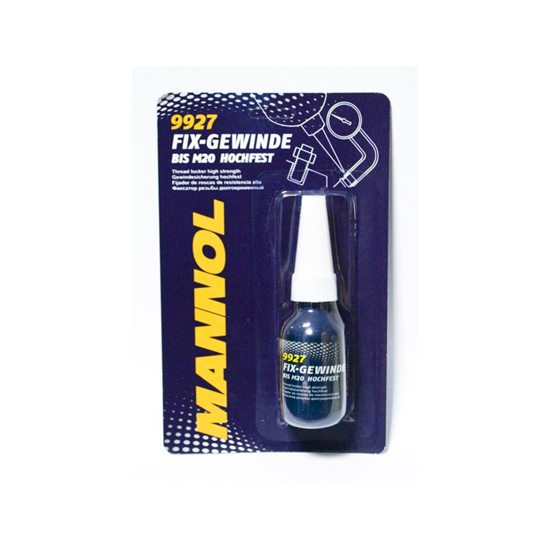 MANNOL FIX-GEWINDE HOCHFEST - KLEJ DO GWINTÓW, CZERWONY 'MOCNY' 10ML (9927) (144)