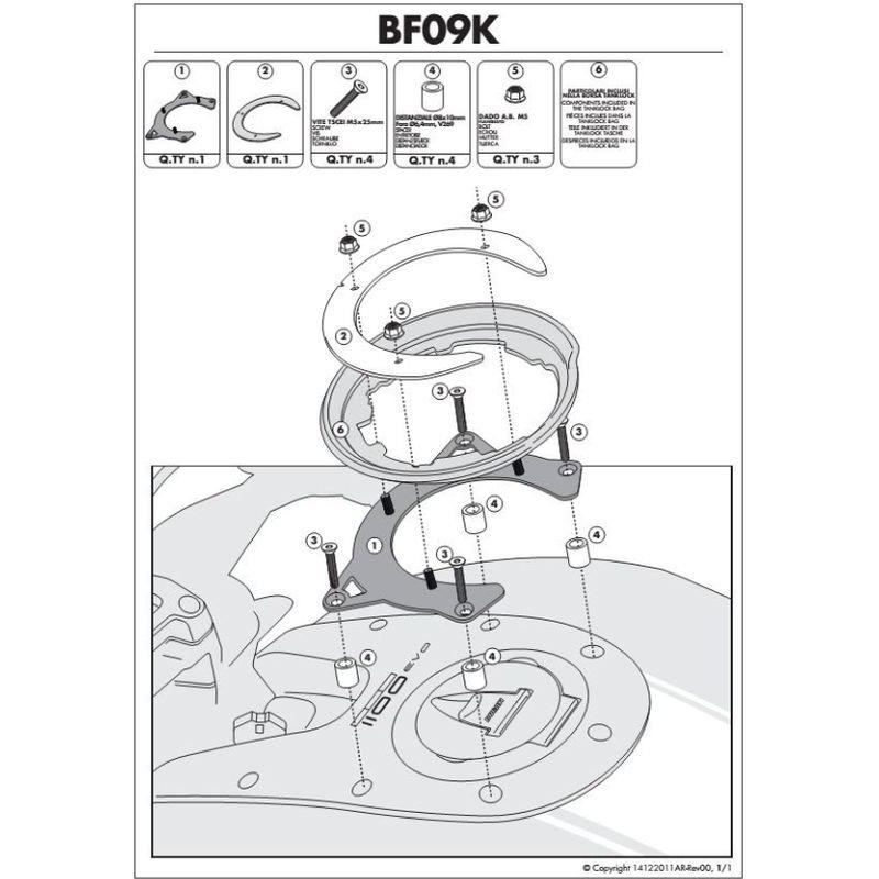 KAPPA MOCOWANIE TANKLOCK DUCATI MONSTER 1100 EVO