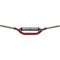 RENTHAL KIEROWNICA 1,1/8 CALA (28,6MM) MX TWINWALL 999 HANDLEBAR RED MCGRATH / SHORT PADDED KOLOR CZERWONY Z GĄBKĄ