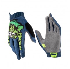 LEATT (NEW 2023) RĘKAWICE ROWEROWE MTB 1.0 GRIPR ZOMBIE KOLOR GRANATOWY/ZIELONY ROZMIAR L