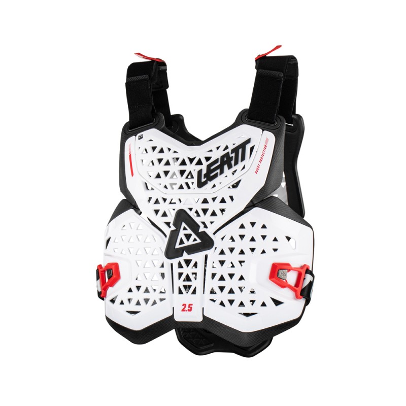 LEATT (NEW 2023) OSŁONA KLATKI PIERSIOWEJ (BUZER) CHEST PROTECTOR 2.5 WHITE KOLOR BIAŁY