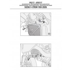 KAPPA OSŁONA CHŁODNICY SUZUKI V-Strom 1050 (20) CZARNA