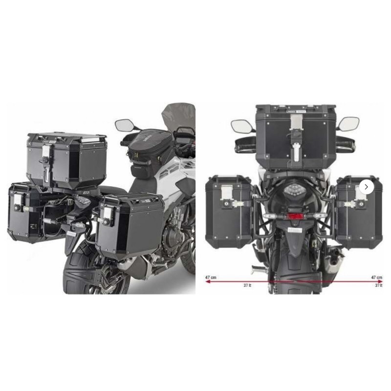 KAPPA STELAŻ KUFRÓW BOCZNYCH MONOKEY CAM SIDE HONDA CB 500 X (19-20) - POD KUFRY KFR K'FORCE ALU