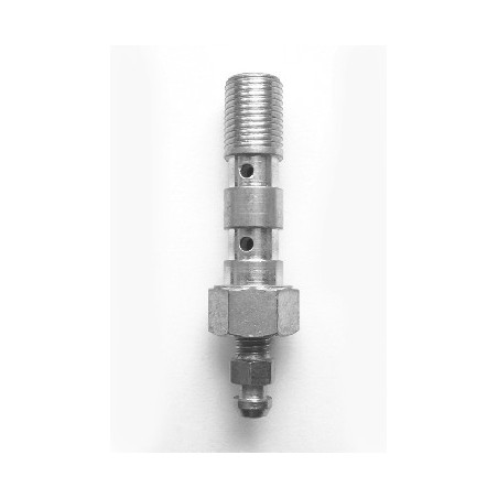 FREN TUBO ŚRUBA DŁUGA Z ODPOWIETRZNIKIEM (PODWÓJNA) M10X1 (DROBNY GWINT)