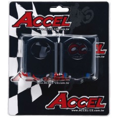 ACCEL MOCOWANIE KIEROWNICY (DÓŁ-28 GÓRA-2/28,6MM) WYS. 35MM KOLOR CZARNY