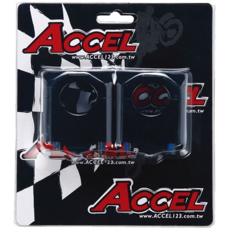 ACCEL MOCOWANIE KIEROWNICY (DÓŁ-28 GÓRA-2/28,6MM) WYS. 35MM KOLOR CZARNY