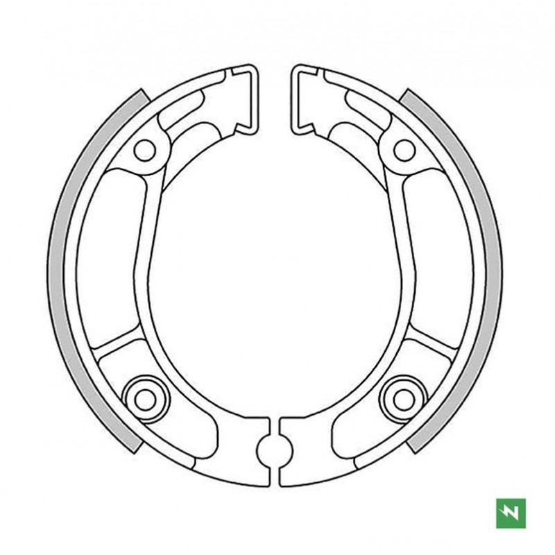 NEWFREN 2022/10 SZCZĘKI HAMULCOWE PRZÓD/TYŁ HONDA C 90 '82-'03, CR 80R '80-'85, CRF 150F '03-'17, CT 110 '80-'09, CT 125 '76-'85