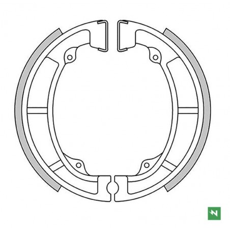 NEWFREN 2022/10 SZCZĘKI HAMULCOWE PRZÓD KAWASAKI KDX 175 '80-'82, KE 125/175 '76-'85, KL 250 '80-'84, KLX 250 '79-'80, KX 125 '7