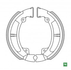 NEWFREN 2022/10 SZCZĘKI HAMULCOWE TYŁ KAWASAKI KLR 250 '84-'05, KL 250 '80-'84, PRZÓD KDX 200 '83-'85 (120X35MM)