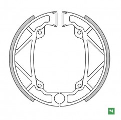 NEWFREN 2022/10 SZCZĘKI HAMULCOWE PRZÓD KTM MX 125/250 '83, MX 500 '82, (140X25MM)