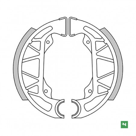 NEWFREN WYPRZEDAŻ SZCZĘKI HAMULCOWE GILERA TYPHON 50 96 ,PIAGGIO NRG 50 SFERA 50 96 (100X20MM)