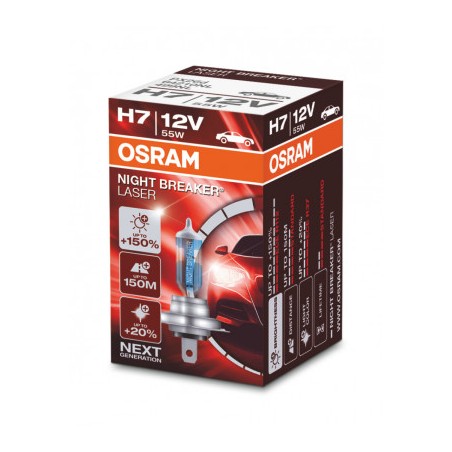 OSRAM ŻARÓWKA H4 12V 60/55W P43t NIGHT BREAKER® LASER (+150%) 1 SZTUKA