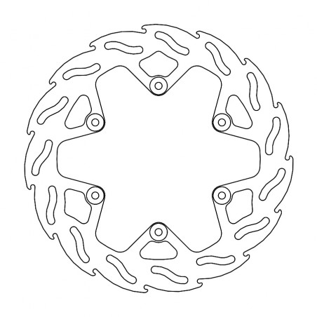 MOTO-MASTER TARCZA HAMULCOWA TYŁ / TYLNA FLAME 245MM, 4,4MM YAMAHA YZ/YZF 125/250/450 '16-, WRF 250 '17-'19, 450 '16-'18 (PATRZ 