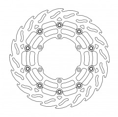 MOTO-MASTER TARCZA HAMULCOWA PŁYWAJĄCA FLAME PRZÓD SUPERMOTO 300MM Z ALUMINIOWYM ŚRODKIEM DO ZACISKU 4-TŁOCZKOWEGO MOTO-MASTER S