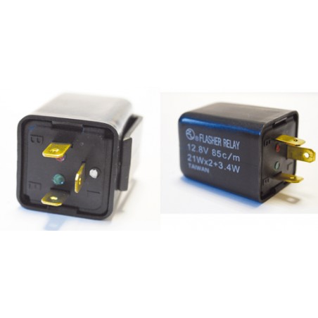 CL PRZERYWACZ KIERUNKOWSKAZÓW 12V 23W ŻARÓWKOWYCH 3 PIN (OBUDOWA PROSTOKĄTNA)