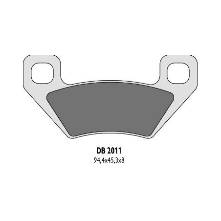 DELTA BRAKING KLOCKI HAMULCOWE KH395 ARCTIC CAT - ZASTĘPUJĄ DB2011MX-D ORAZ DB2011QD-D