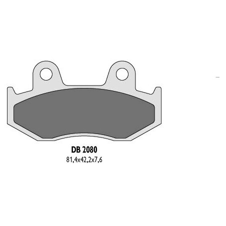 DELTA BRAKING KLOCKI HAMULCOWE KH92, KH323 - ZASTĘPUJĄ DB2080MX-D ORAZ DB2080QD-D