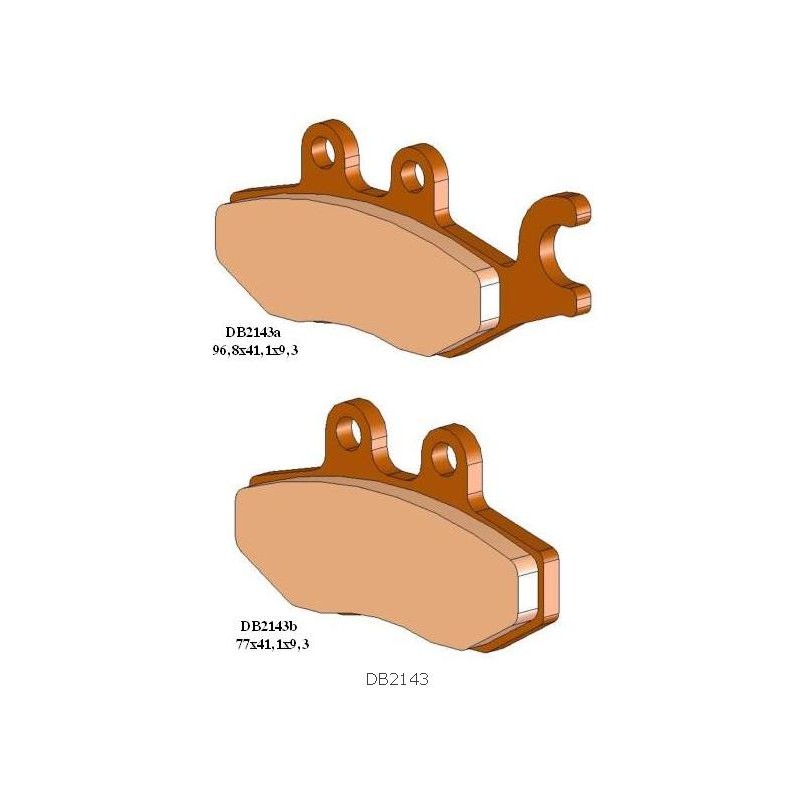 DELTA BRAKING KLOCKI HAMULCOWE KH418 PIAGGIO 125/150/250/300/350/400/500 TYŁ
