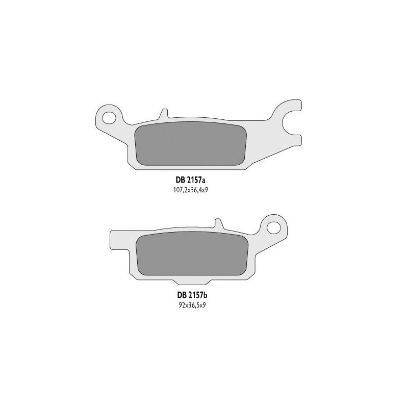 DELTA BRAKING KLOCKI HAMULCOWE KH445 YAMAHA YFM 550 GRIZZLY '11-14, YFM 700 GRIZZLY '07-18 LEWY TYŁ - ZASTĘPUJĄ DB2157MX-D ORAZ 