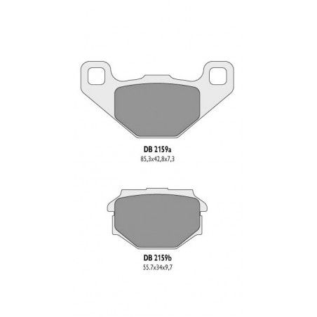 DELTA BRAKING KLOCKI HAMULCOWE KH382 - ZASTĘPUJĄ DB2159MX-D ORAZ DB2159QD-D