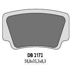 DELTA BRAKING KLOCKI HAMULCOWE KH463 KTM QUAD - ZASTĘPUJĄ DB2172MX-D ORAZ DB2172QD-D