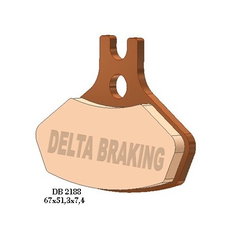 DELTA BRAKING KLOCKI HAMULCOWE KH468 CAN-AM DS 450 (08-14) PRZÓD - ZASTĘPUJĄ DB2188MX-N ORAZ DB2188QD-N