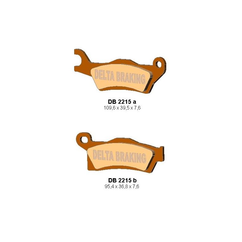 DELTA BRAKING KLOCKI HAMULCOWE KH617 CAN-AM OUTLANDER 800/1000 '12, RENEGADE 1000 '12 PRAWY PRZÓD, TYŁ - ZASTĘPUJĄ DB2215MX-D OR