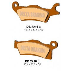 DELTA BRAKING KLOCKI HAMULCOWE KH618 CAN-AM OUTLANDER 800/1000 '12, RENEGADE 1000 '12 LEWY PRZÓD - ZASTĘPUJĄ DB2216MX-D ORAZ DB2