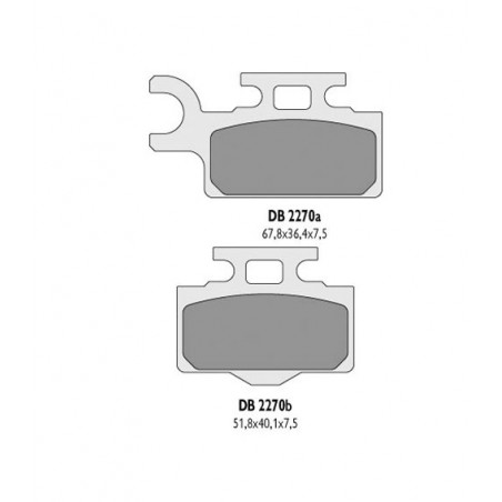 DELTA BRAKING KLOCKI HAMULCOWE KH302 KX65 TYŁ