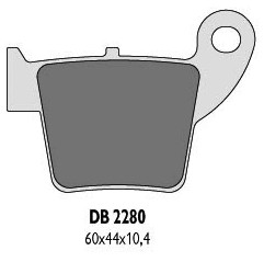 DELTA BRAKING KLOCKI HAMULCOWE KH346 HONDA CR/CRF 02-16 TYŁ - ZASTĘPUJĄ DB2280MX-D ORAZ DB2280QD-D