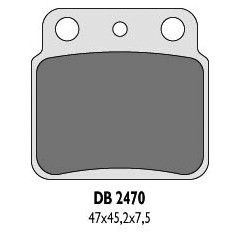 DELTA BRAKING KLOCKI HAMULCOWE KH137 LTZ400 / LTR450 TYŁ - ZASTĘPUJĄ DB2470MX-D ORAZ DB2470QD-D