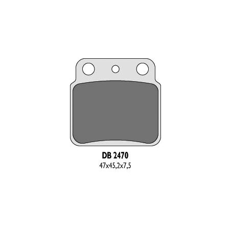 DELTA BRAKING KLOCKI HAMULCOWE KH137 LTZ400 / LTR450 TYŁ - ZASTĘPUJĄ DB2470MX-D ORAZ DB2470QD-D
