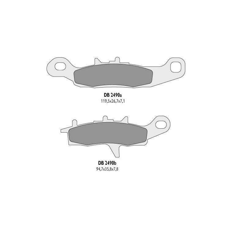 DELTA BRAKING KLOCKI HAMULCOWE KH342 KVF LEWY PRZÓD