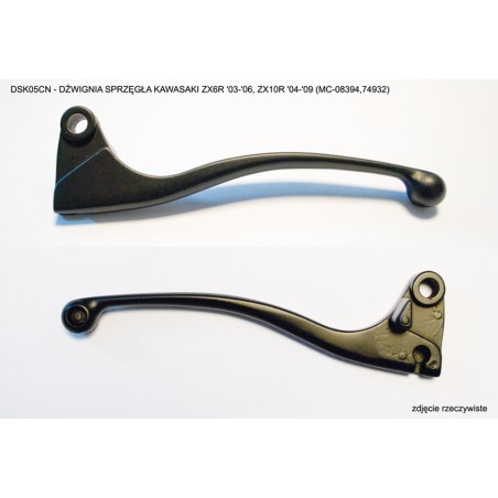 NACHMAN DŹWIGNIA SPRZĘGŁA KAWASAKI ZX6R '03-'06, ZX10R '04-'09 KOLOR CZARNY (MC-08524BK,74932)