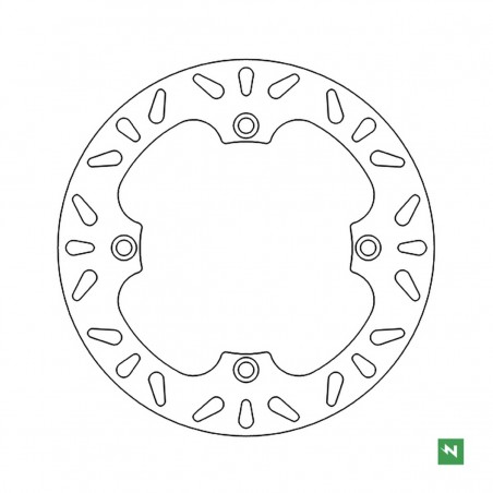 NEWFREN TARCZA HAMULCOWA PRZÓD HONDA XL 650V TRANSALP '00-'07 XL 700V TRANSALP '08-'11 (256X144X4,0) (4X10,5MM)