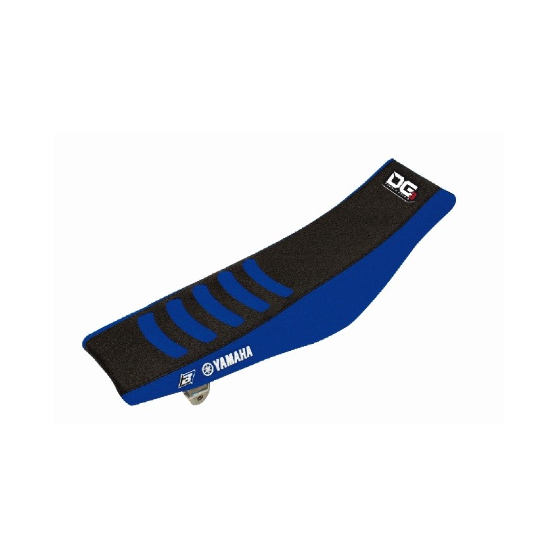 BLACKBIRD POKROWIEC/POSZYCIE NA SIEDZENIE YAMAHA YZF 250 '10-'13 DOUBLE GRIP 3, KOLOR CZARNY/NIEBIESKI