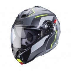 CABERG KASK SZCZĘKOWY FLIP-UP MODEL DUKE EVO MOVE KOLOR SZARY MAT/CZARNY/ŻÓŁTY FLUO ROZMIAR XS