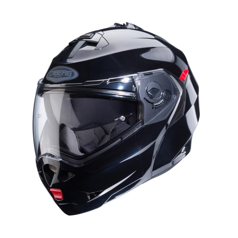 CABERG KASK SZCZĘKOWY FLIP-UP MODEL DUKE X KOLOR CZARNY POŁYSK (SMART - BEZ PINLOCK W ZESTAWIE) ROZMIAR XS