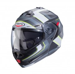 CABERG KASK SZCZĘKOWY FLIP-UP MODEL DUKE X KOLOR CZARNY MAT/ŻÓŁTY FLUO/SZARY/SREBRNY ROZMIAR XS