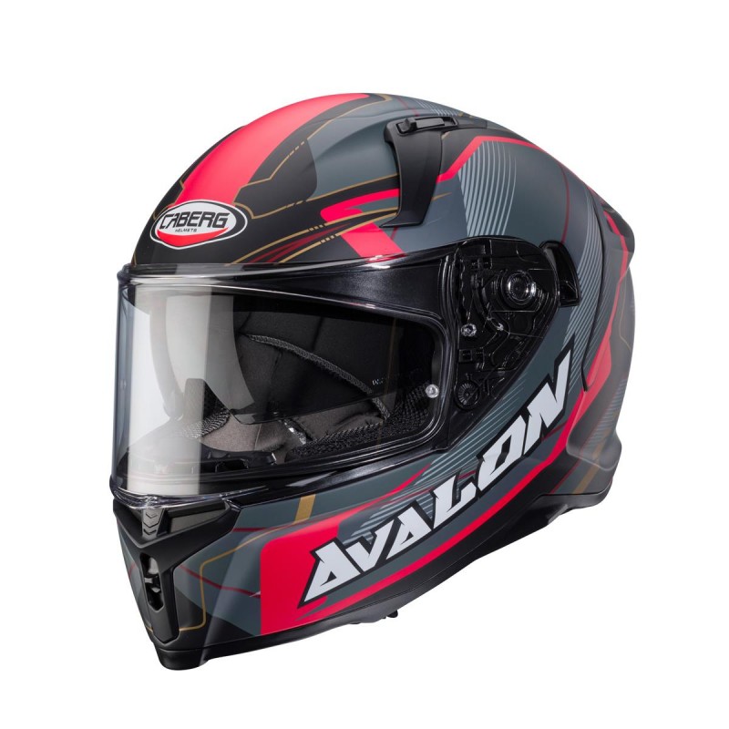 CABERG KASK INTEGRALNY AVALON X OPTIC KOLOR CZARNY MAT/SZARY/CZERWONY ROZMIAR S