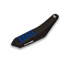 BLACKBIRD POKROWIEC/POSZYCIE NA SIEDZENIE SHERCO SE/SEF '13-'16 DOUBLE GRIP 3, KOLOR CZARNY/NIEBIESKI