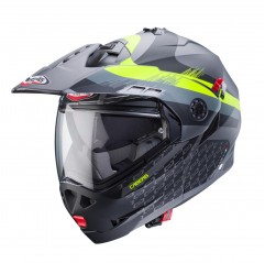 CABERG KASK SZCZĘKOWY FLIP-UP ENDURO MODEL TOURMAX X SARABE KOLOR SZARY MAT/CZARNY/ŻÓŁTY FLUO ROZMIAR XS