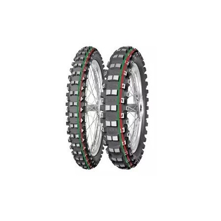 MITAS OPONA 100/100-18 TERRA FORCE MX-MH MEDIUM/HARD 59M TT TYŁ (CZERWONY/ZIELONY PASEK) DOT 2022 (DOT:XTDT) (26315)(20000263151