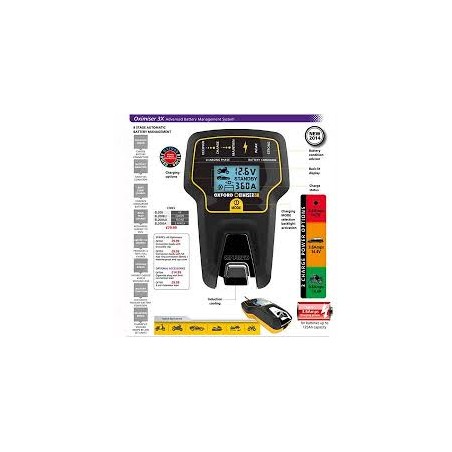 OXFORD ŁADOWARKA DO AKUMULATORÓW MOTOCYKLOWYCH I SAMOCHODOWYCH OXIMISER 3X (EL)