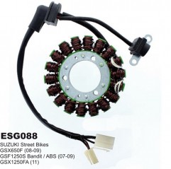 ELECTROSPORT UZWOJENIE ALTERNATORA (STATOR) SUZUKI GSF 650 '07-'08, GSF 1250 '07-'09, GSX 650F '08-'09, GSX 1250F '11 (Z IMPULSA