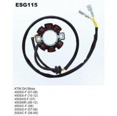 ELECTROSPORT UZWOJENIE ALTERNATORA (STATOR) KTM SXF 450 '07-'12, SXF 505 '07-'08, XCF505 '08-'09