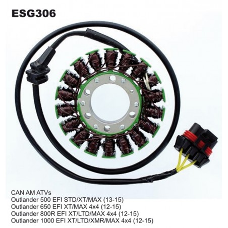 ELECTROSPORT UZWOJENIE ALTERNATORA (STATOR) CAN-AM OUTLANDER 500 (13-15), 650 (12-15), 800/850 (12-16), 1000 (12-16), RENEGADE 8