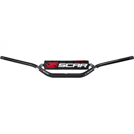 SCAR RACING KIEROWNICA Z POPRZECZKĄ 28,6MM MODEL STEWART/VILLOPOTO KOLOR CZARNY GĄBKA CZARNY/BIAŁY