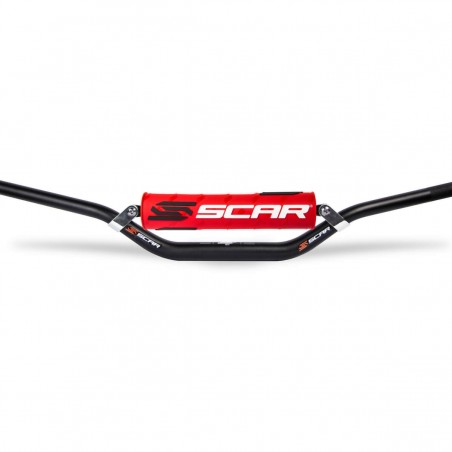 SCAR RACING KIEROWNICA Z POPRZECZKĄ 28,6MM MODEL STEWART/VILLOPOTO KOLOR CZARNY GĄBKA CZERWONY/BIAŁY